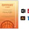 Basketball Awards Certificates Ideas