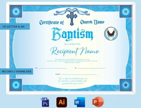 Certificate Of Baptismal