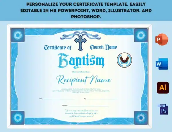 Certificate Of Baptismal