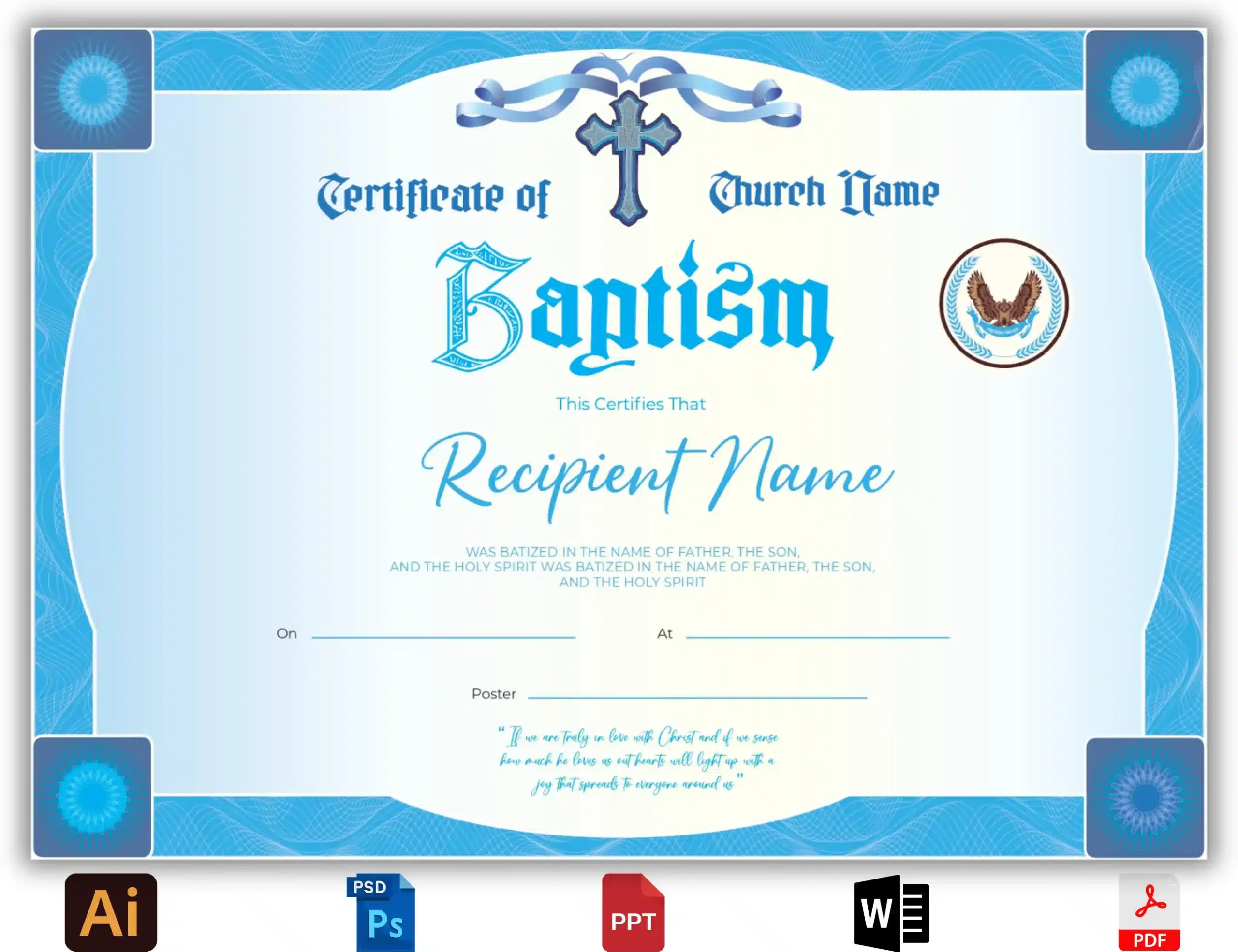 Certificate Of Baptismal