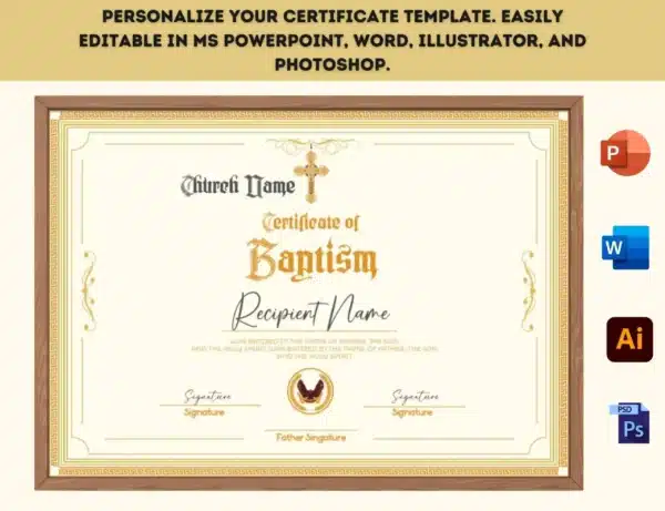 Certificate of Baptism