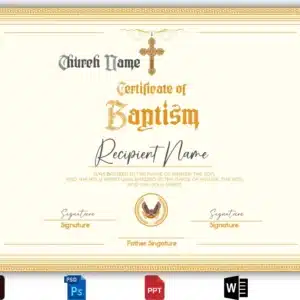 Certificate of Baptism