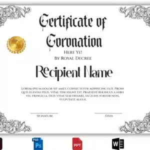 Certificate of Coronation