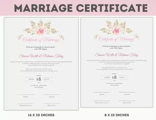 Sample of Marriage Certificate (3)