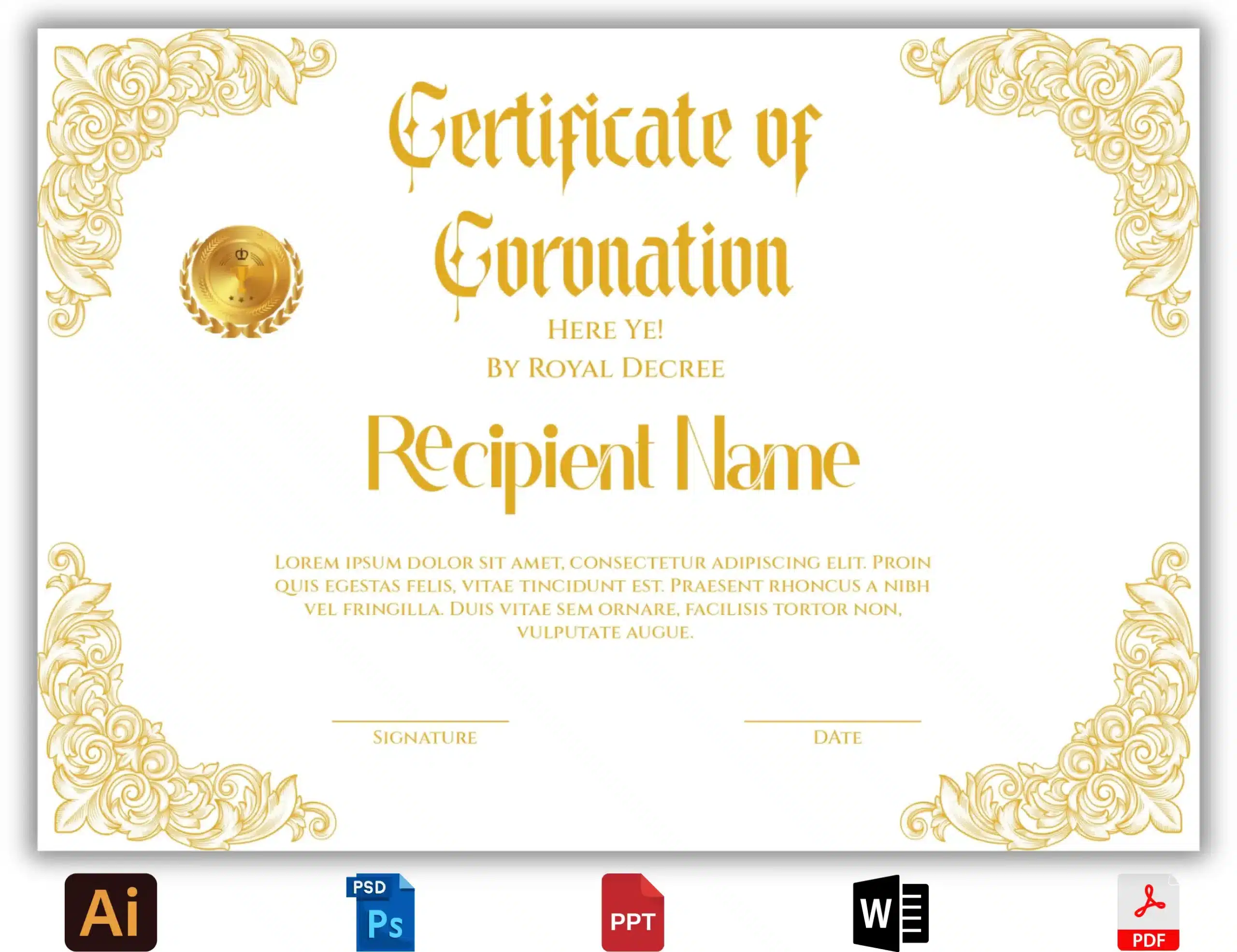 Coronation Certificate